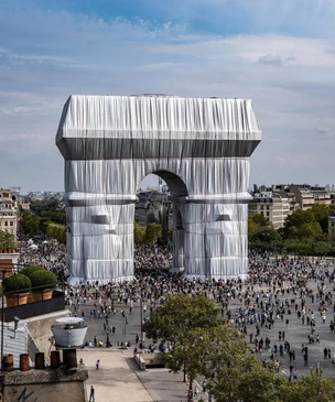Упаковка от Триумфальной арки пойдет на палатки для Олимпиады в Париже