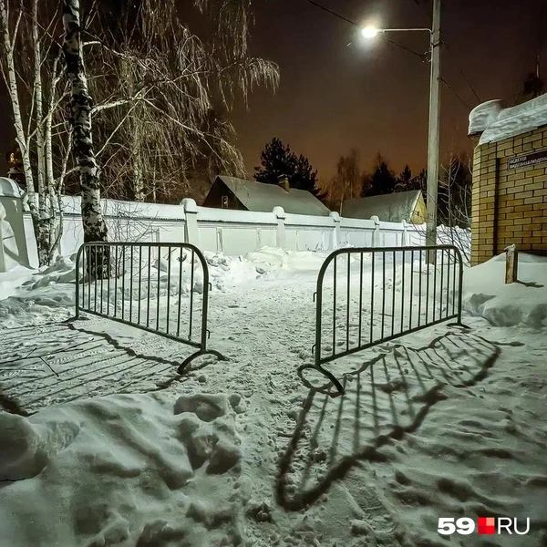 И поставили вот такие кордоны | Источник: Василина Любимова / 59.RU