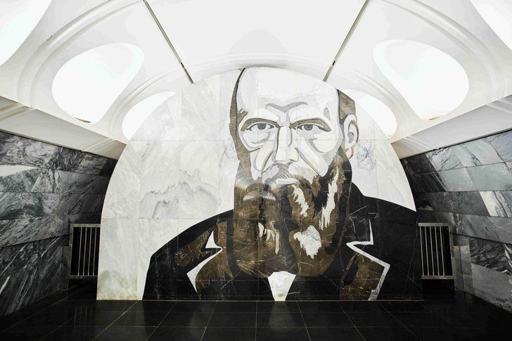И. Николаев и М. Дедова-Дзядушинская. Мозаики станции «Достоевская» Люблинско-Дмитровской линии | Источник: Московский метрополитен