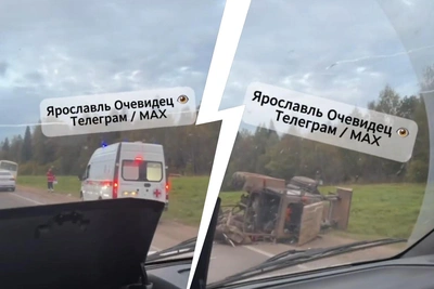 На трассе М-8 столкнулись трактор, грузовик и «Опель»