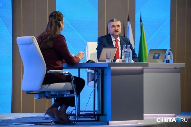 «Прямой разговор» состоялся 7 декабря | Источник: Олег Федоров / CHITA.RU