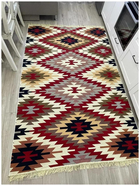 Хлопковый двусторонний килим, Турция, Musafir home