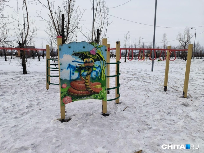 Так парк Угольщиков выглядел зимой | Источник: Руслан Симушин / CHITA.RU
