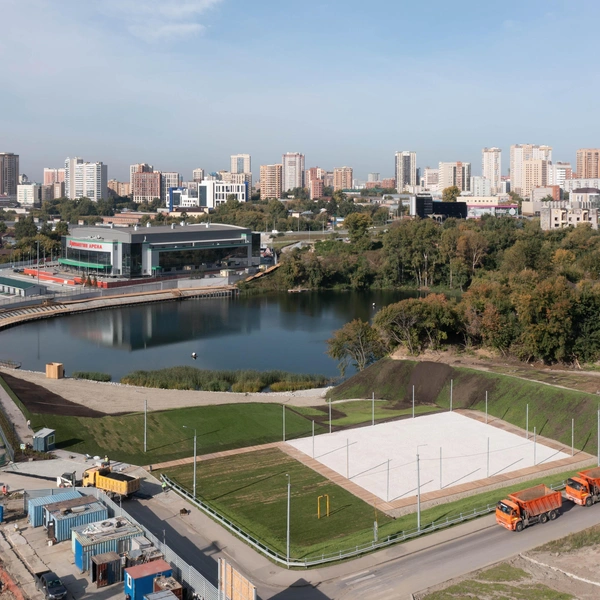 Пока компания завершила первый этап благоустройства, работы продолжатся до 2027 года | Источник: ГК «Брусника»