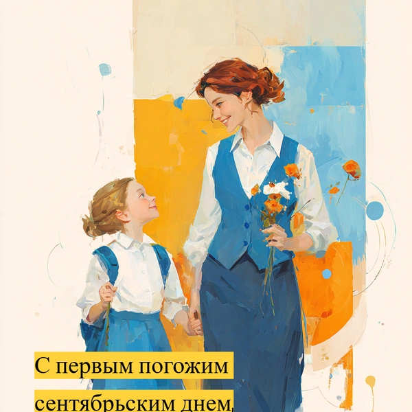 открытка с 1 сентября, открытка с днем 1 сентября, открытка с днем знаний, открытки с днем знаний 1 сентября, открытка с 1 сентября первокласснику, открытки с 1 сентября учителю, открытка поздравление с 1 сентября | Источник: theDay/Midjourney