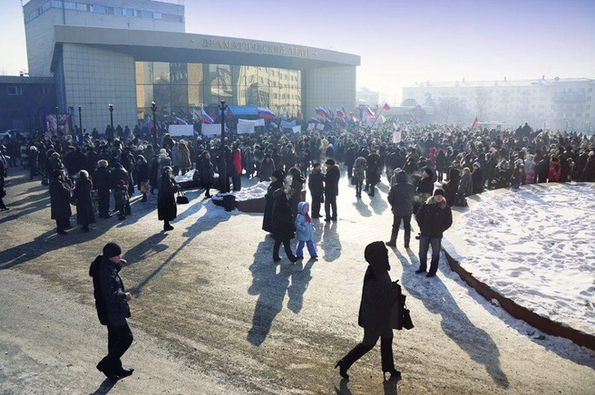 Митинг в поддержку Владимира Путина в Чите | chita.ru