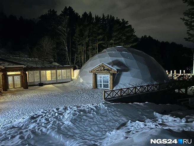Геокупол, под которым, возможно, будет бассейн | Источник: читатель NGS24.RU