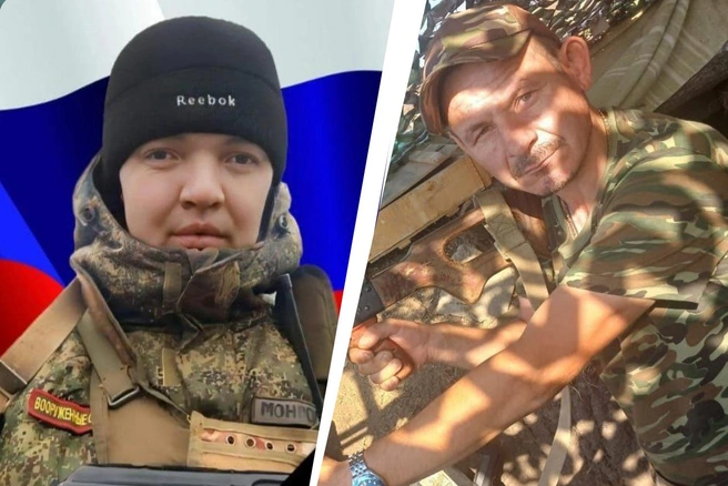 Погибшие в спецоперации житель Пугачевского района Владимир Дуненков и Сергей Плеснев из Ровенского муниципалитета | Источник: Алексей Янин / Telegram, Администрация Ровенского района / Telegram