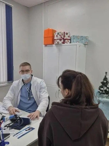 Студенты-медики помогают проводить диспансеризацию | Источник: телеграм-канал РязГМУ