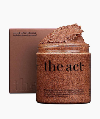 11. Кофейно-шоколадный скраб для тела The Act 