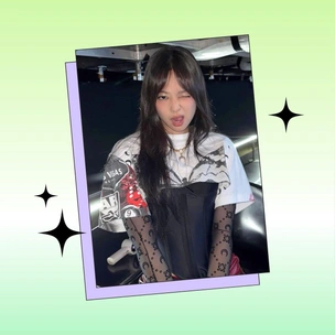 Челка, хвост, блестки: идея прически и макияжа на осень 2025 от Дженни из BLACKPINK