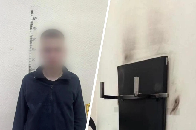 В Москве парень решил сжечь футболку в примерочной | Источник: Пресс-служба УВД по СВАО