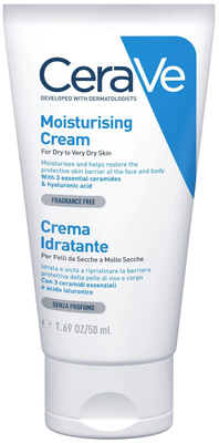 CeraVe, крем для лица и тела Moisturising Cream, увлажняющий, для сухой и очень сухой кожи лица и тела