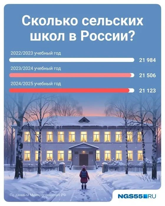 Статистика закрытия сельских школ по стране в целом | Источник: Полина Авдошина / Городские медиа