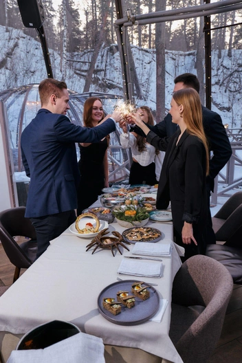 Новый год в купольном ресторане «Лето» | Источник: Eventroom