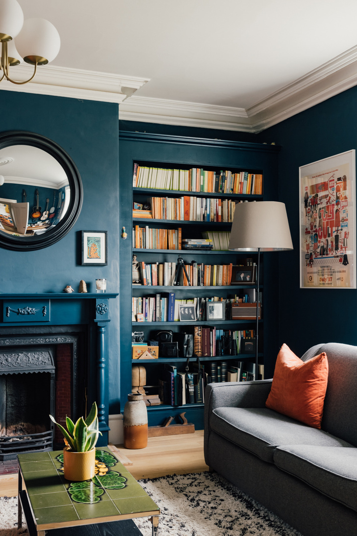 Двухсотлетний английский дом с яркими цветовыми акцентами
