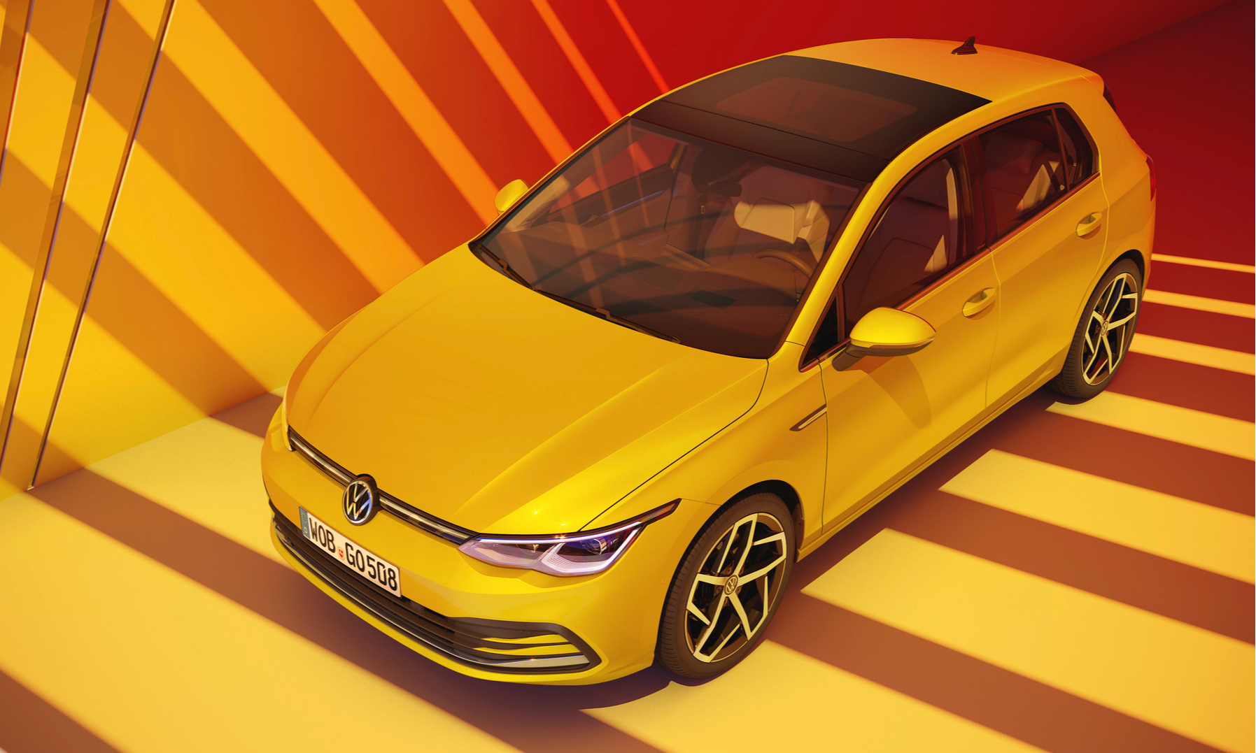 Volkswagen Golf 2020 Yellow