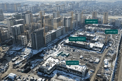 Construction of Kindergartens and School Continues in Narodnye Kvartaly District