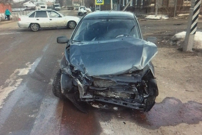 Авария в Скопине: пострадали водитель и пассажир