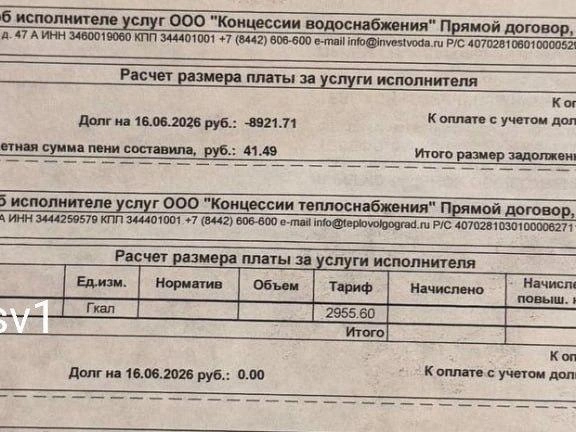 Начисление платы за теплоснабжение было произведено именно за июнь | Источник: читатель V1.RU