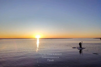 В Северодвинске замечены люди на отколовшейся льдине