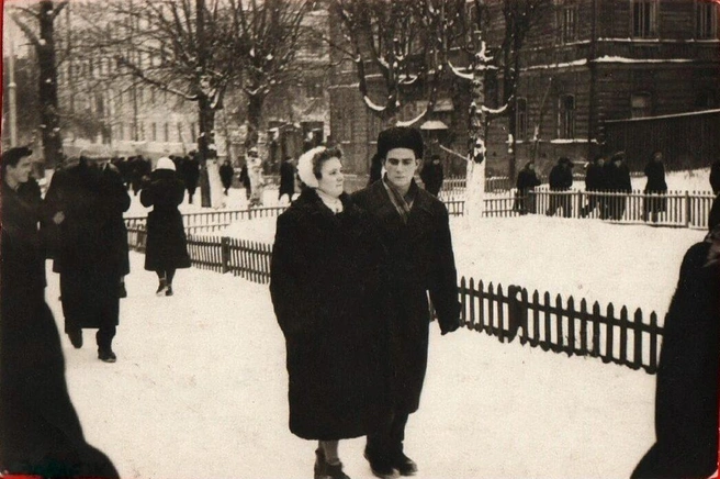 Зимний проспект Ленина (1967 год) | Источник: pastvu.com