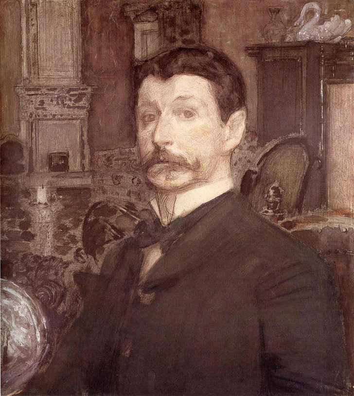 М. А. Врубель «Автопортрет с жемчужной раковиной», 1905