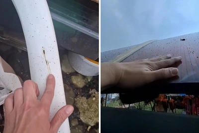 Черные капли в Туапсе после атаки дронов