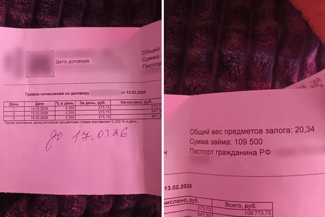 Украшения, по словам жертвы, сейчас в ломбарде | Источник: читатель 74.RU