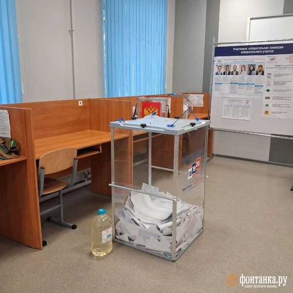 УИК № 1288 днем 20 сентября | Источник: Анна Мотовилова / FONTANKA.RU