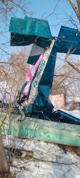 В подмосковной Коломне рухнул легкомоторный самолёт. Погибли люди | Источник: ГУ МЧС Московской области