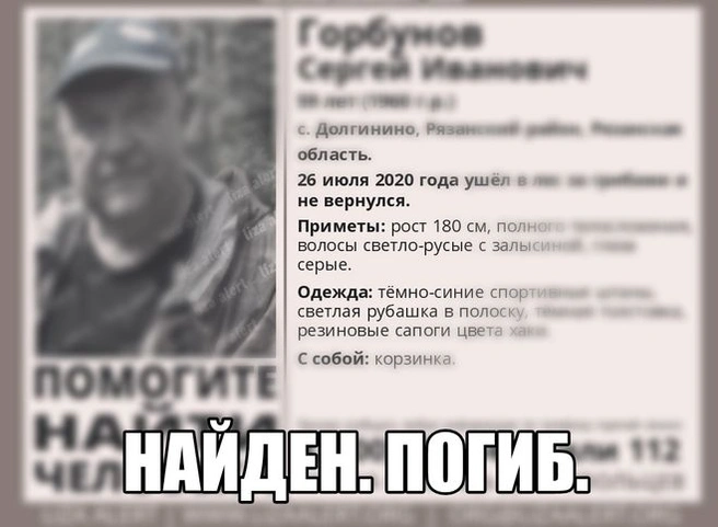 Пропавший под Рязанью грибник погиб | ya62.ru