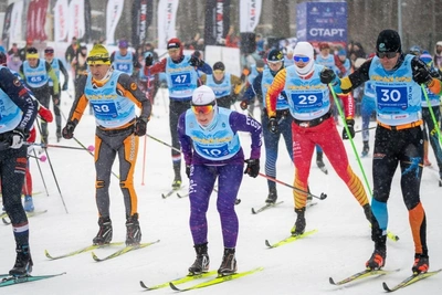 Ivan Noskov on Samara's Sokolye Gory Ski Festival