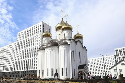 Олег Мельниченко посадил деревья в растущем микрорайоне Пензы