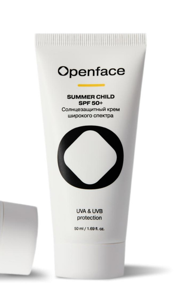 Солнцезащитный крем для лица Summer Child SPF 50+ Openface