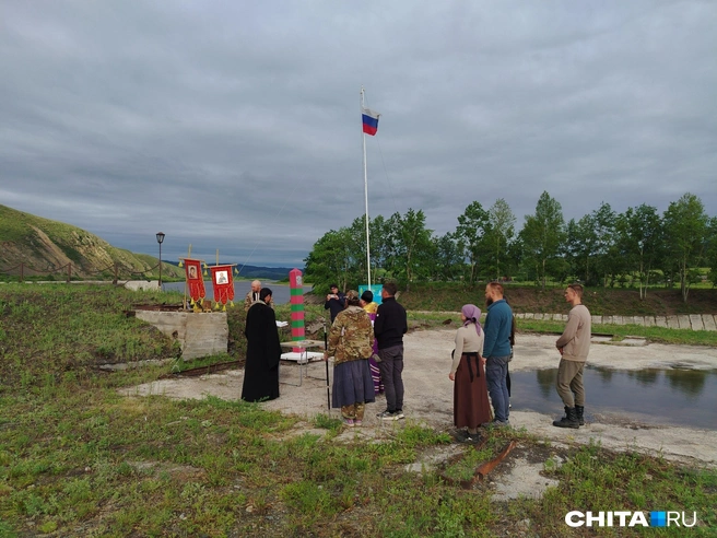 Молебен в честь окончания крестного хода | Источник: Дарья Харламова / CHITA.RU