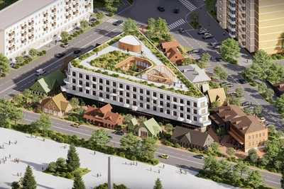 Chita Quarter Plan Features Central Hotel Amid Thematic Gardens