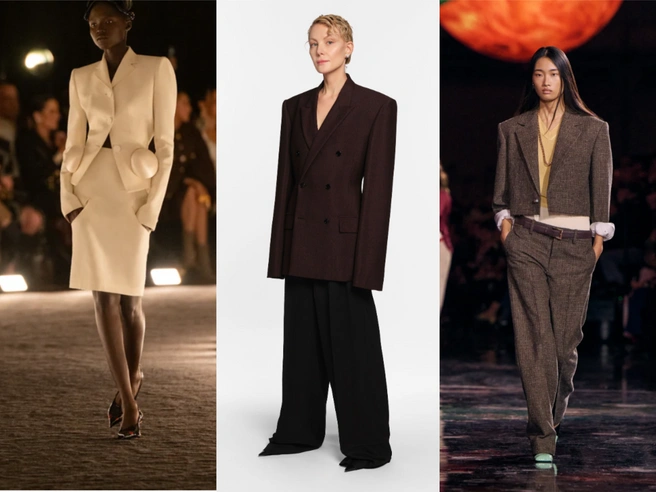 Чаще всего их сочетают с остроносыми лодочками | Источник: schiaparelli.com / balenciaga.com / chanel.com