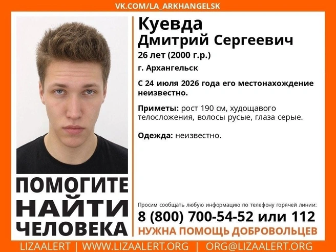 Источник: Поисковый отряд «ЛизаАлерт» Архангельской области / Vk.com