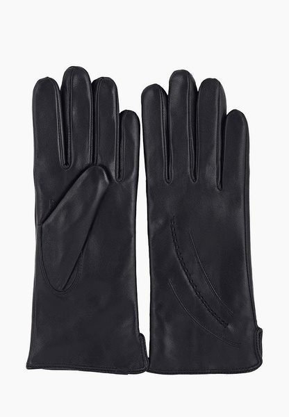 Черные перчатки из натуральной кожи
