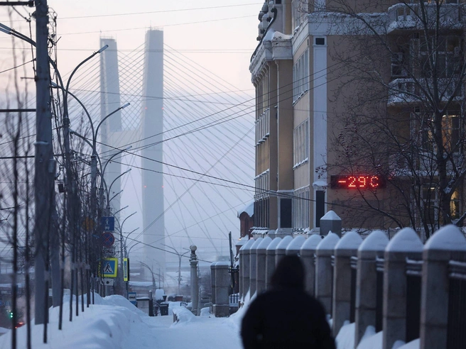 К девяти часам утра стало немного теплее. | Источник: Александр Ощепков / NGS.RU