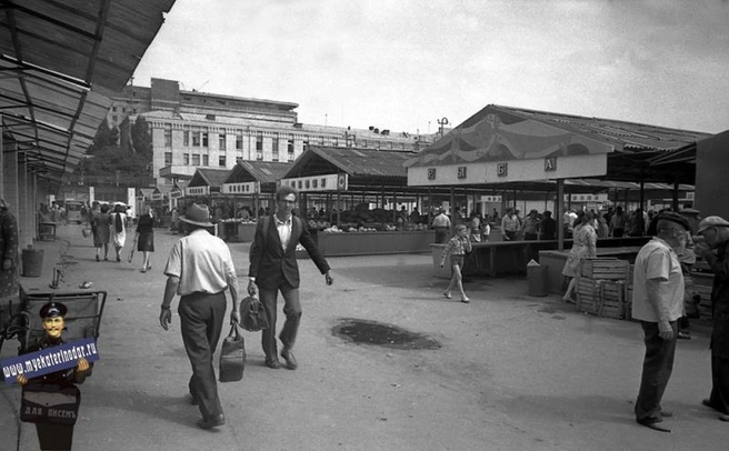 Сенной рынок, конец 1970-х | Источник: myekaterinodar.ru