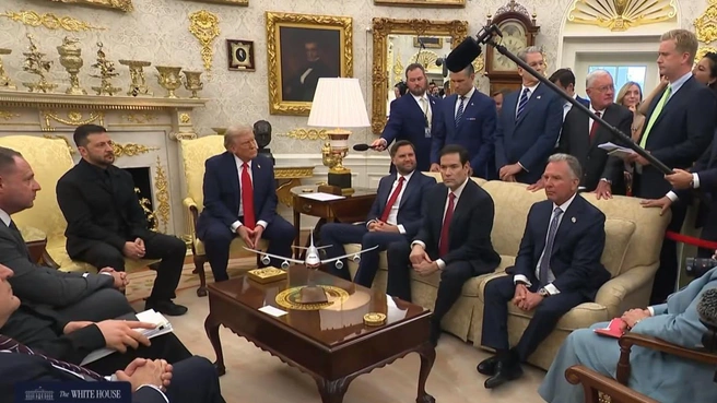 Трамп, Зеленский и все-все-все. Главное о переговорах по Украине в Белом доме | Источник: Белый дом