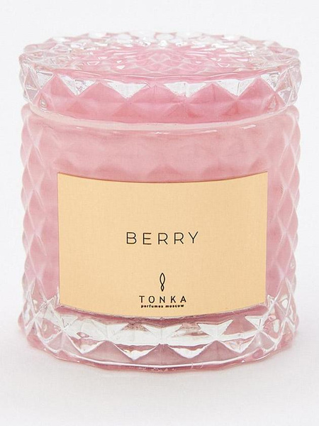 Свеча ароматическая Berry, Tonka
