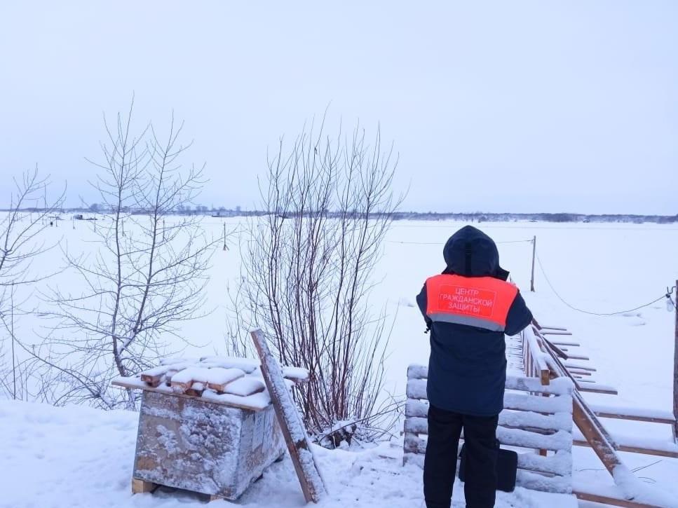 В Архангельске открыли первую пешеходную переправу