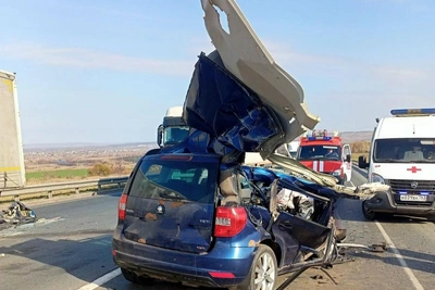 В Самарской области столкнулись Skoda Yeti и грузовик DAF