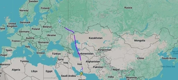 Как борты рейса Шарджа-Москва летали до эскалации конфликта | Источник: flightradar24.com