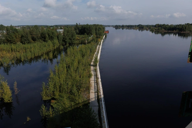 Главная городская река в этом году очень полноводная  | Источник: Ирина Шарова / 72.RU 