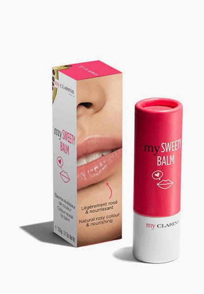 Бальзам для губ Clarins усиливающий естественный цвет, My Clarins SWEETY BALM 