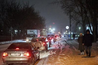 Более 10 ДТП вызвали пробки 8 баллов в Новосибирске